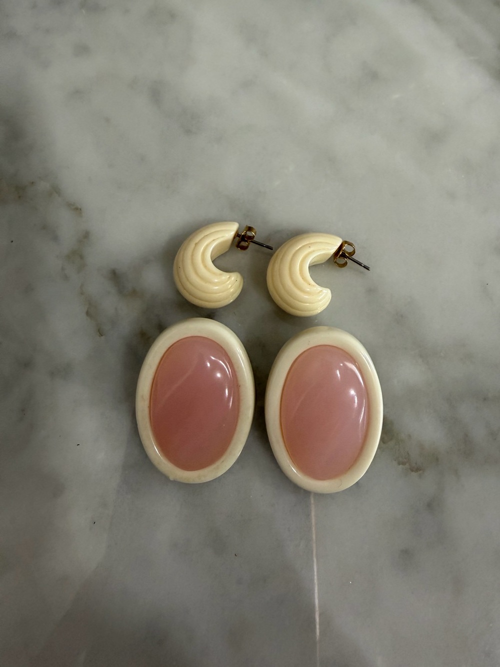 Vintage Retro Earring Lot 2 Pairs